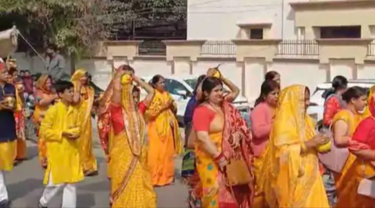 राम कथा: निकाली गई शोभायात्रा, चंपा देवी पार्क में आयोजन, श्रद्धालुओं में दिखा उत्साह