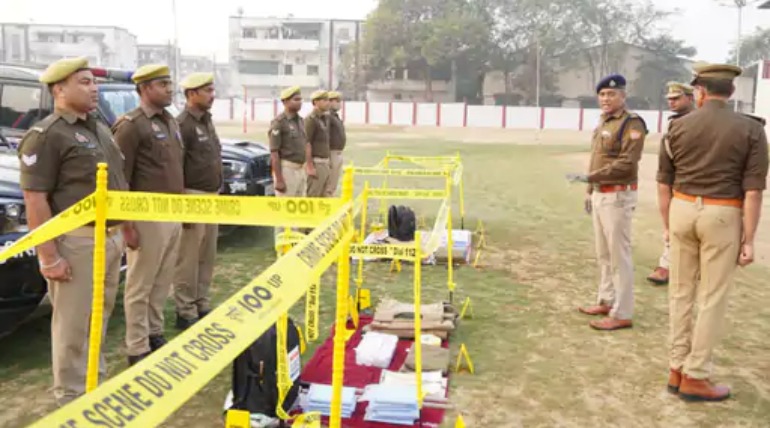 SSP ने पुलिस लाइन में परेड का लिया जायजा, जवानों की टोलीवार ड्रिल देखी