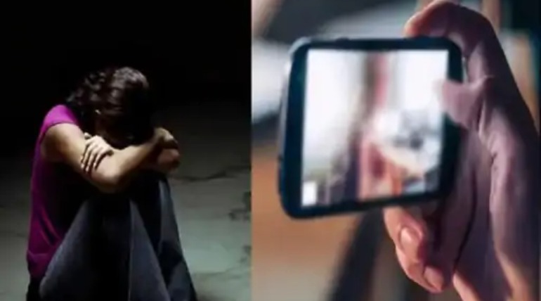 पड़ोसी ने एक महिला का वीडियो बनाया, संबंध बनाने का दबाव, 2 लाख रुपए व सोने की चेन भी हड़पी, मामला दर्ज