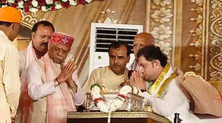 राज्यपाल शिवप्रताप शुक्ल ने रुद्र महायज्ञ का शुभारंभ किया